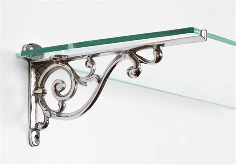 wall brackets for glass shelves